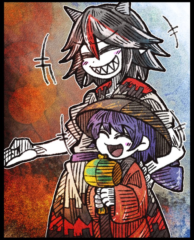 kijin seija and sukuna shinmyoumaru (touhou) drawn by suenari_(peace)