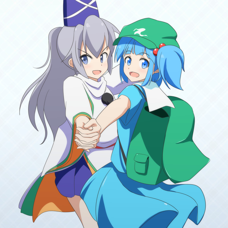 kawashiro nitori and mononobe no futo (touhou) drawn by cato_(monocatienus)