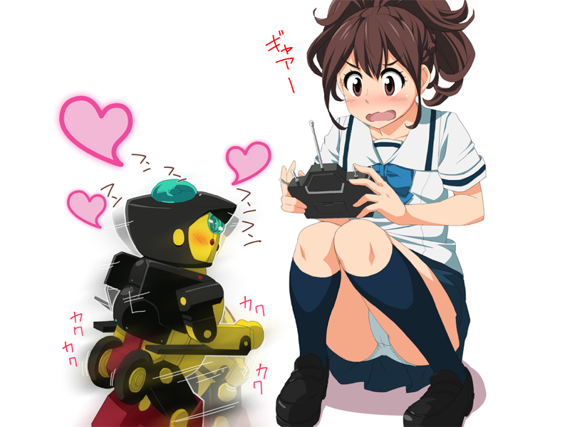 senomiya akiho and tanegashimachine-3 (robotics;notes) drawn by poncho_s