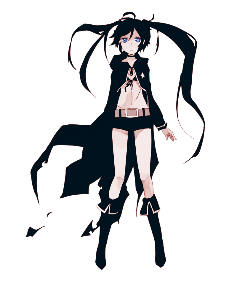 black rock shooter (black rock shooter) drawn by zombie_neko