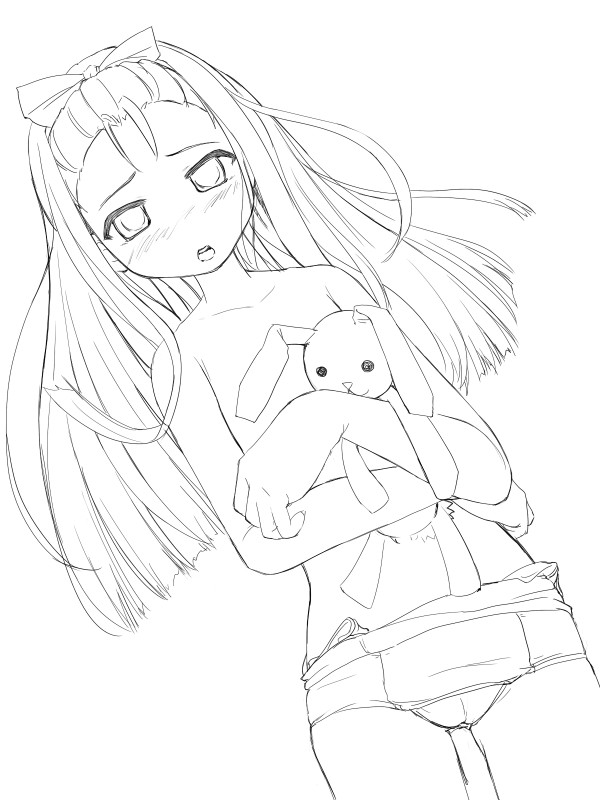 minase iori and usa-chan (idolmaster and 1 more) drawn by ezakishii