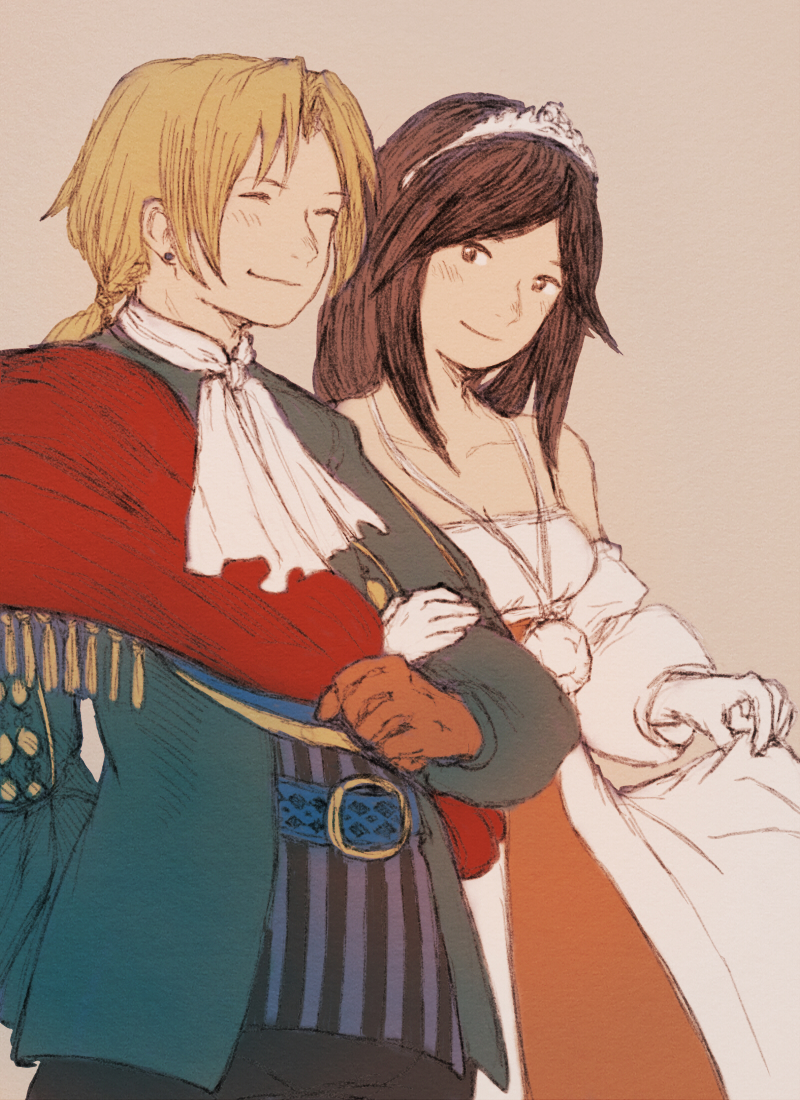zidane tribal and garnet til alexandros xvii (final fantasy and 1 more) drawn by maeka_(kumaekake)