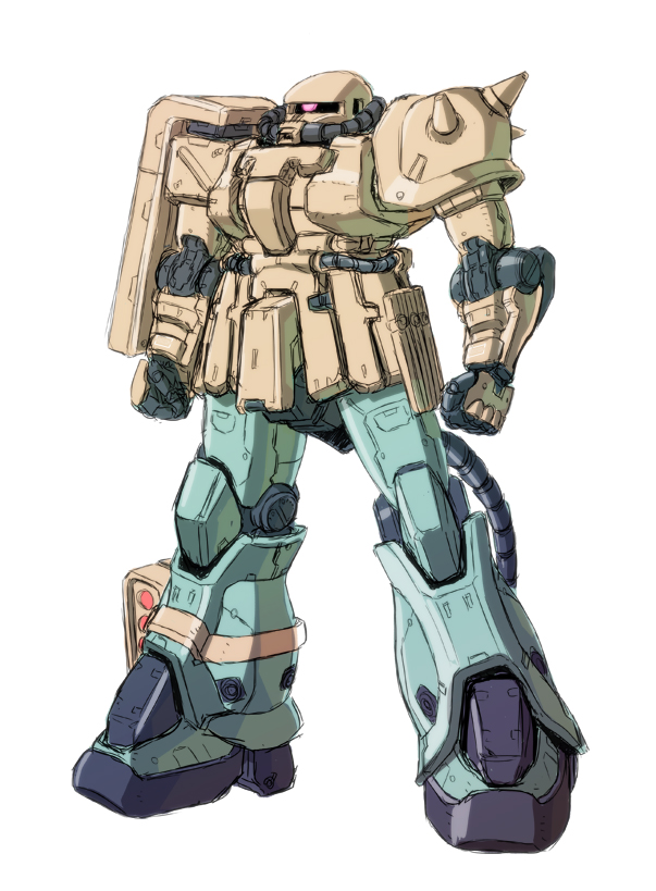 zaku ii and zaku ii f2 (gundam and 1 more) drawn by kuramochi_kyouryuu