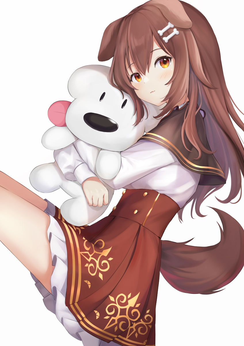 inugami korone and hoso-inu (hololive) drawn by fuji_noyume