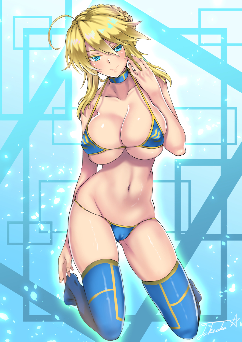 artoria pendragon (fate and 1 more) drawn by takecha