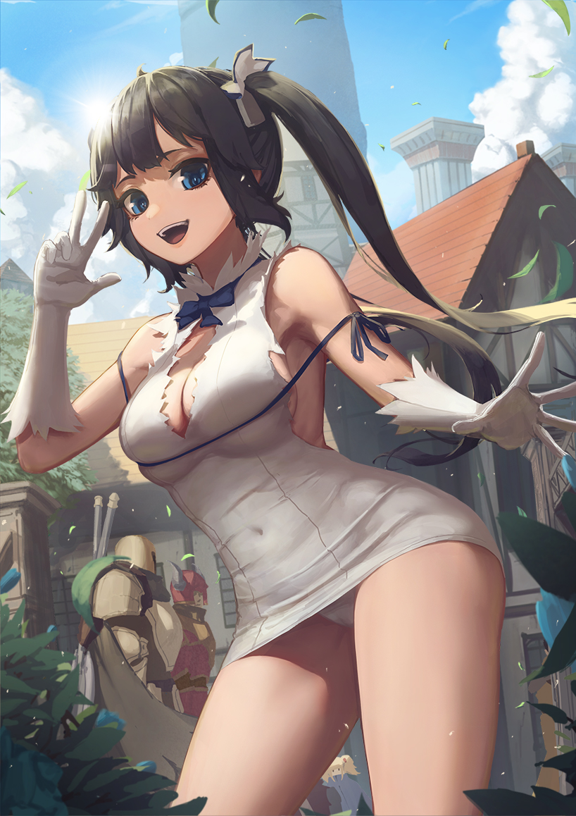 hestia (dungeon ni deai wo motomeru no wa machigatteiru darou ka) drawn by ola_(bunnyfly)