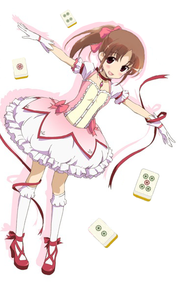 kaname madoka, takakamo shizuno, and yuuki aoi (mahou shoujo madoka magica and 2 more)