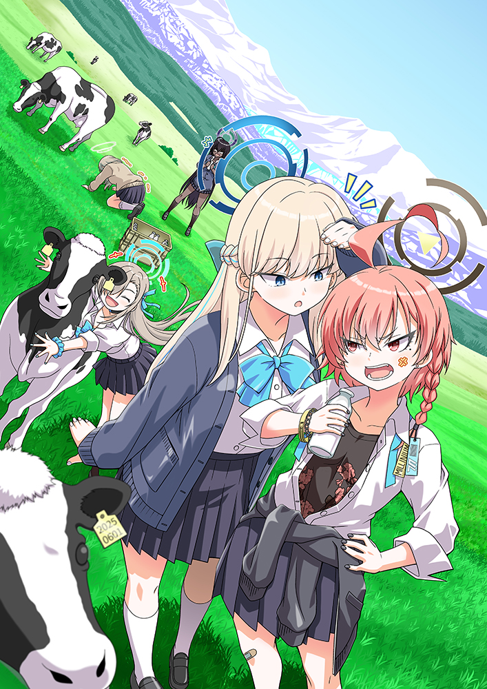 asuna, toki, karin, neru, and akane (blue archive) drawn by muichimon