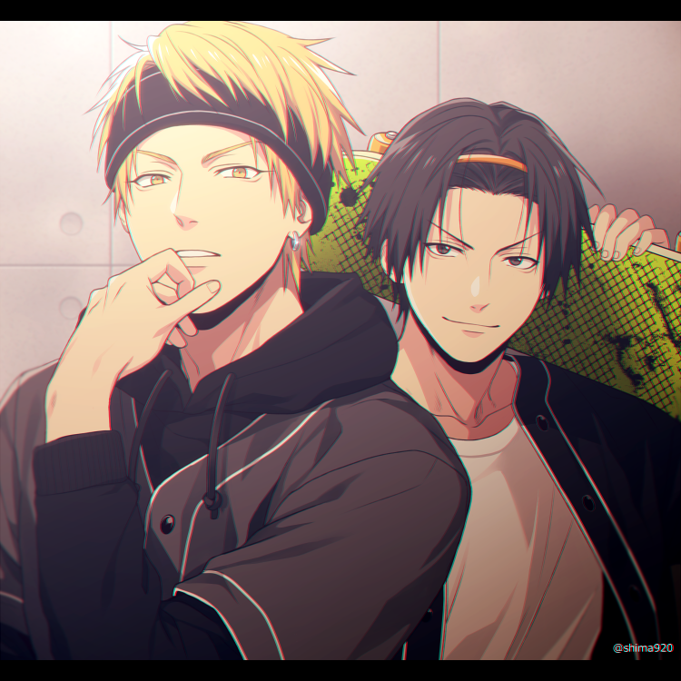 kise ryouta and takao kazunari (kuroko no basuke) drawn by mashima_shima