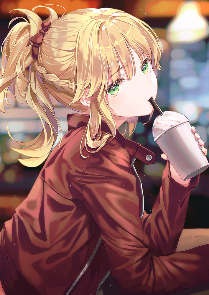 mordred (fate and 2 more) drawn by frostscent