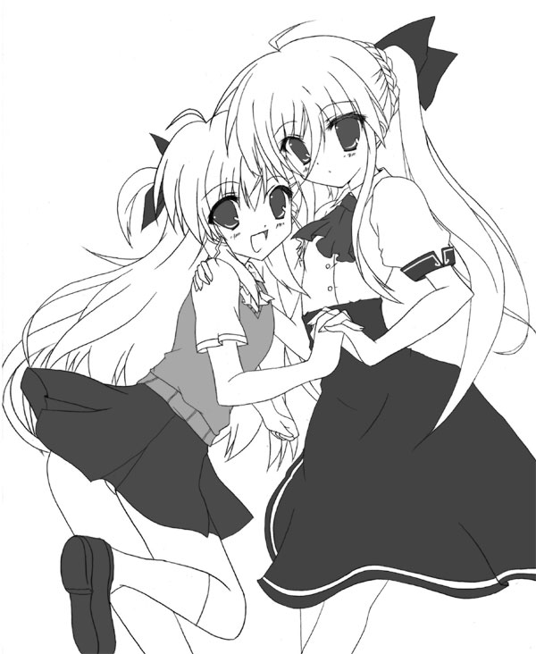 vivio and einhard stratos (lyrical nanoha and 1 more) drawn by aoiseikuu