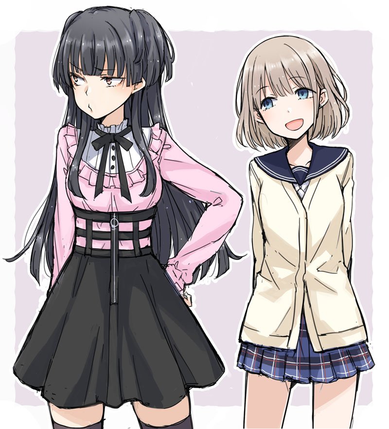 mayuzumi fuyuko and serizawa asahi (idolmaster and 1 more) drawn by ayakura_juu