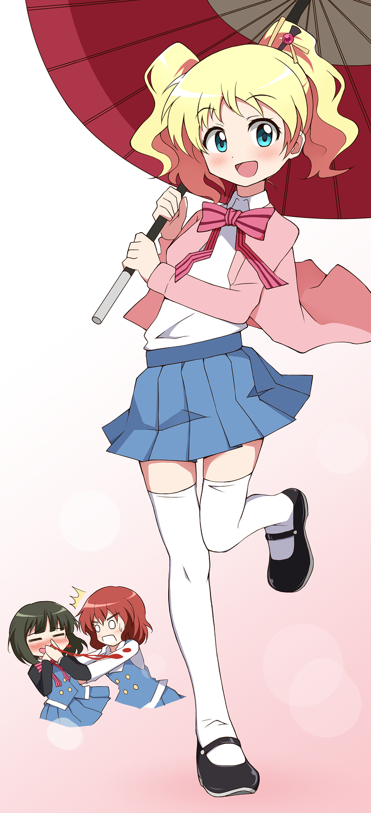 alice cartelet, oomiya shinobu, and inokuma youko (kin-iro mosaic) drawn by nel-c