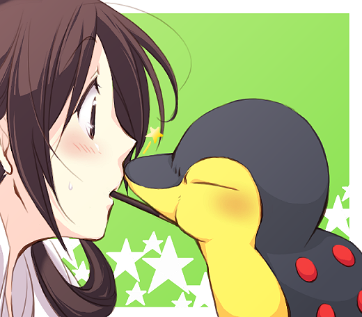 lyra and cyndaquil (pokemon and 1 more) drawn by mogiko