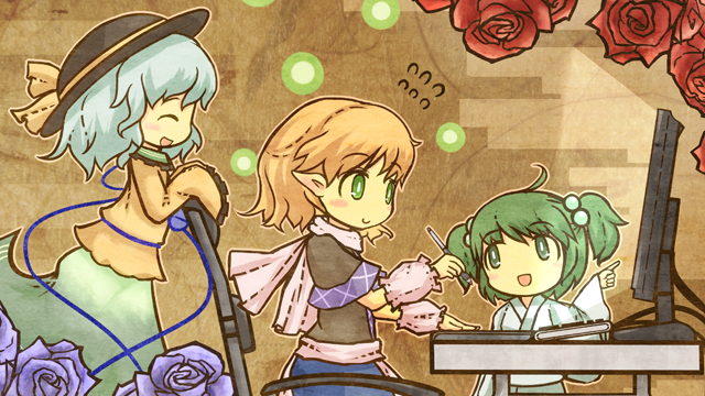 komeiji koishi, mizuhashi parsee, and kisume (touhou) drawn by akihiyo