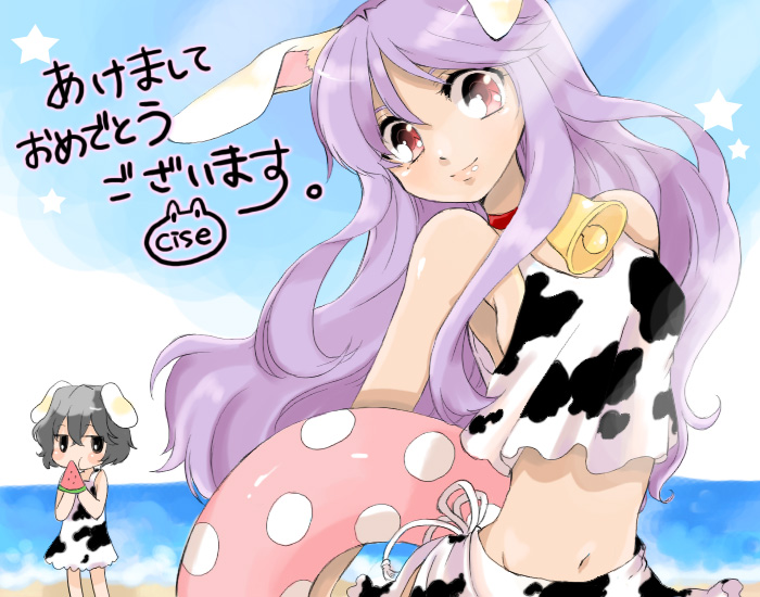 reisen udongein inaba and inaba tewi (touhou) drawn by chigo