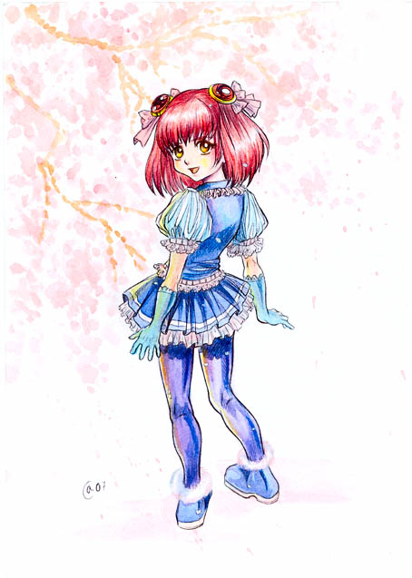 momo mizrahi (xenosaga and 1 more) drawn by autumn-sacura