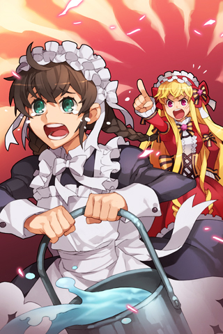 cinia pacifica and mop maid (sword girls) drawn by ffel