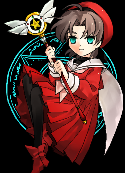 kinomoto sakura and tohsaka tokiomi (fate and 2 more) drawn by strawkiwi