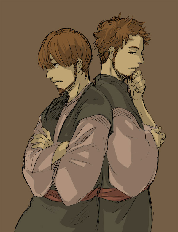 peter and andrew (saint onii-san) drawn by 9_(bie)