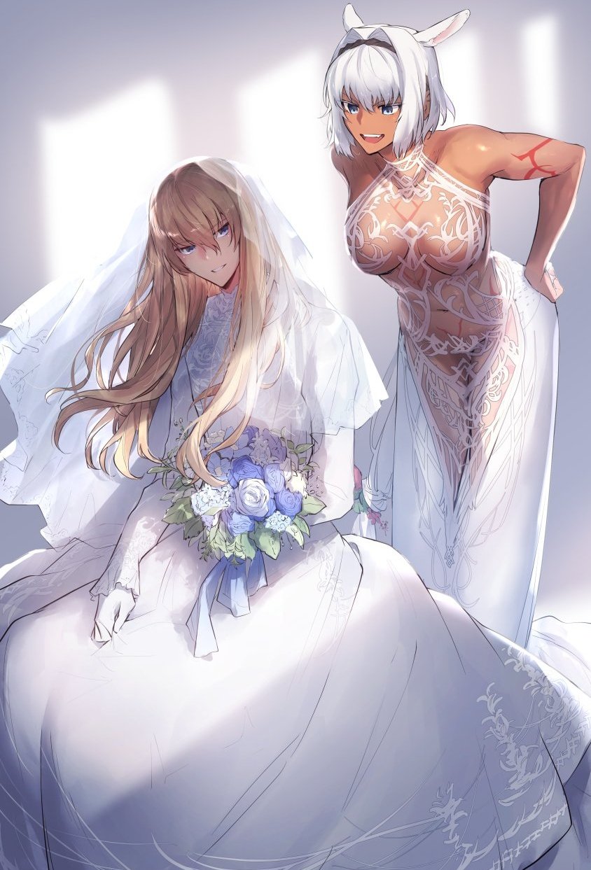 caenis and kirschtaria wodime (fate and 1 more) drawn by sabamori