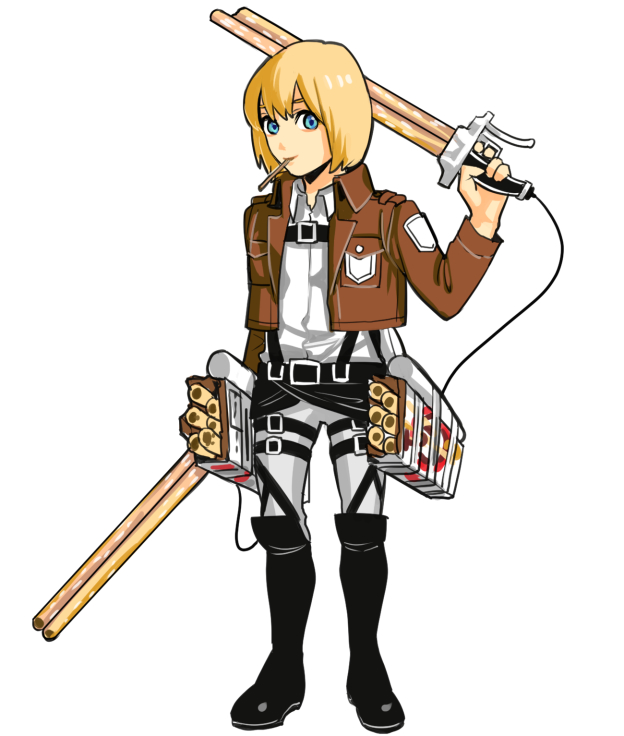 armin arlert (shingeki no kyojin) drawn by okada_(hoooojicha)