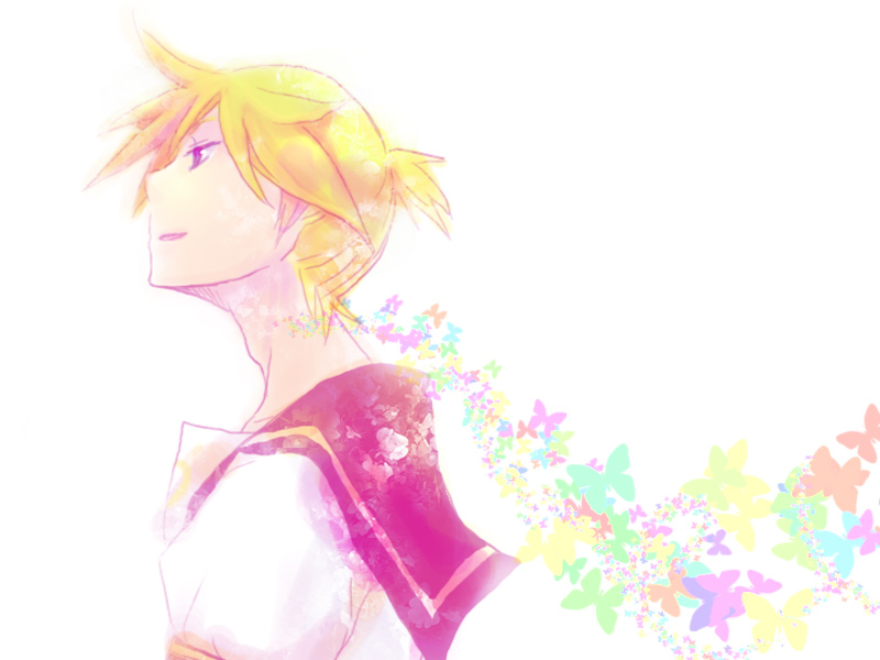 kagamine len (vocaloid and 1 more) drawn by shinigami_a