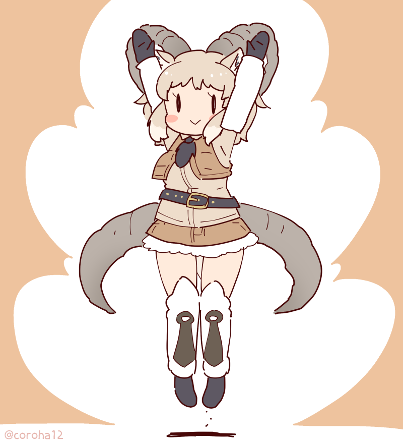 nubian ibex (kemono friends and 1 more) drawn by coroha