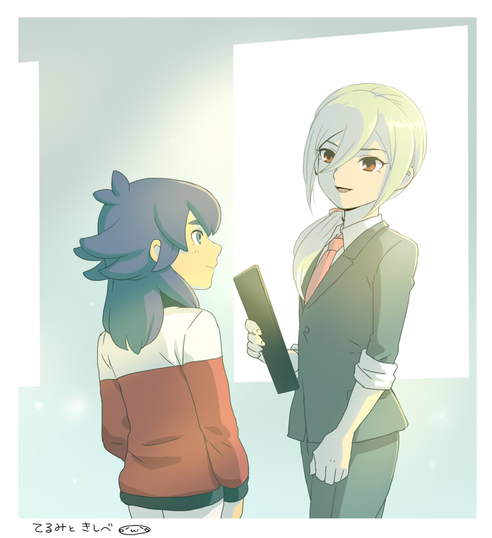 afuro terumi and kishibe taiga (inazuma eleven and 1 more) drawn by mizuhara_aki