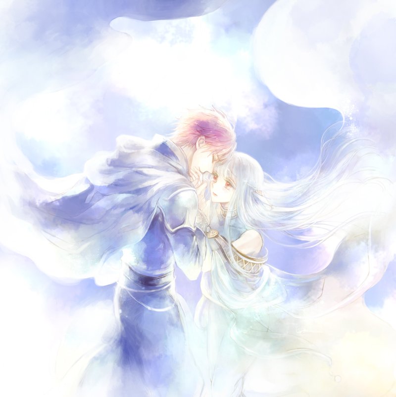 ninian and eliwood (fire emblem and 2 more) drawn by kuzumosu