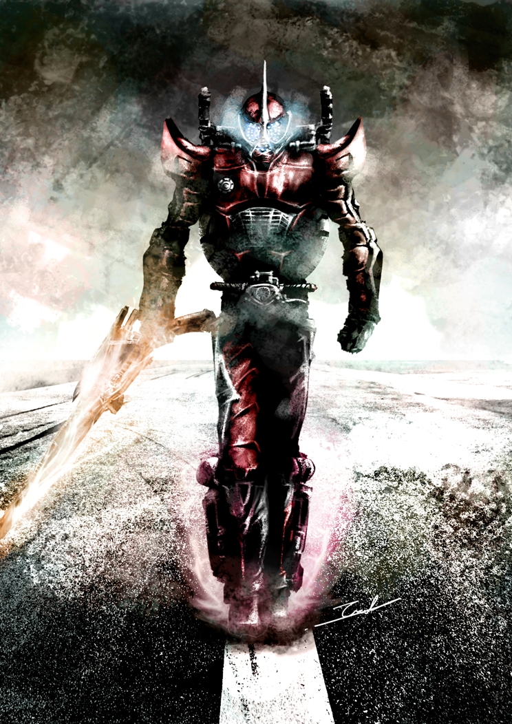 kamen rider accel (kamen rider and 1 more) drawn by taka-f