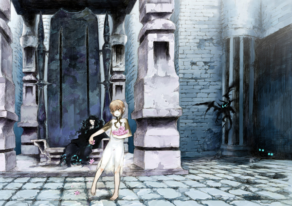 yorda and the queen (ico) drawn by naoe_marimo