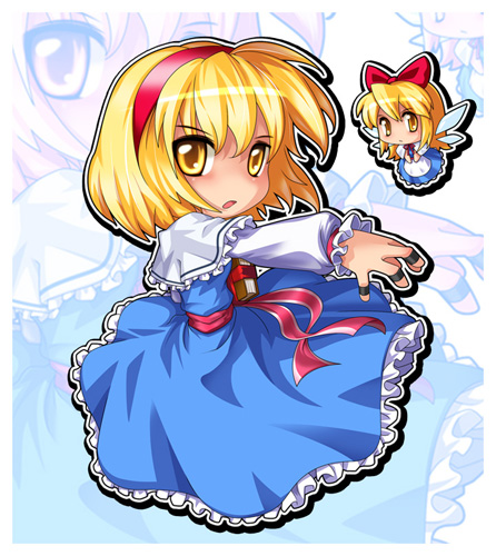 alice margatroid and shanghai doll (touhou) drawn by hong_(white_spider)