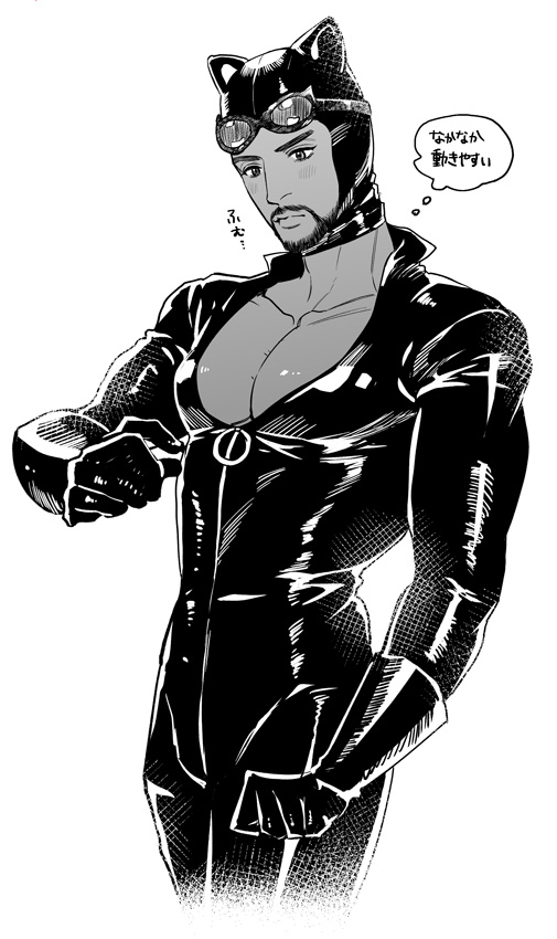 catwoman and t'challa (marvel and 4 more) drawn by matsu_(bandan)