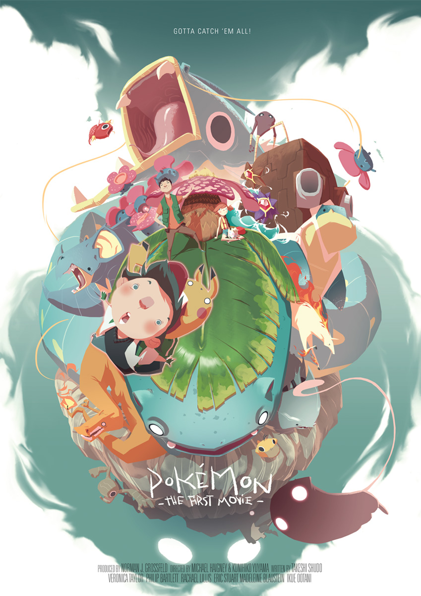 pikachu, ash ketchum, misty, charizard, mew, and 14 more (pokemon and 1 more) drawn by tien_hee