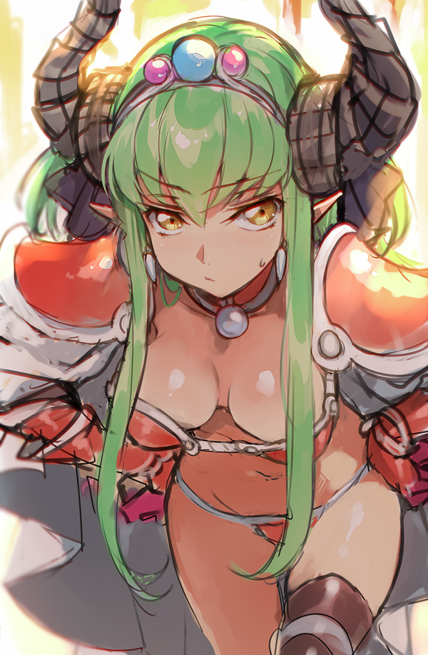 c.c. and elizabeth bathory (fate and 2 more) drawn by creayus