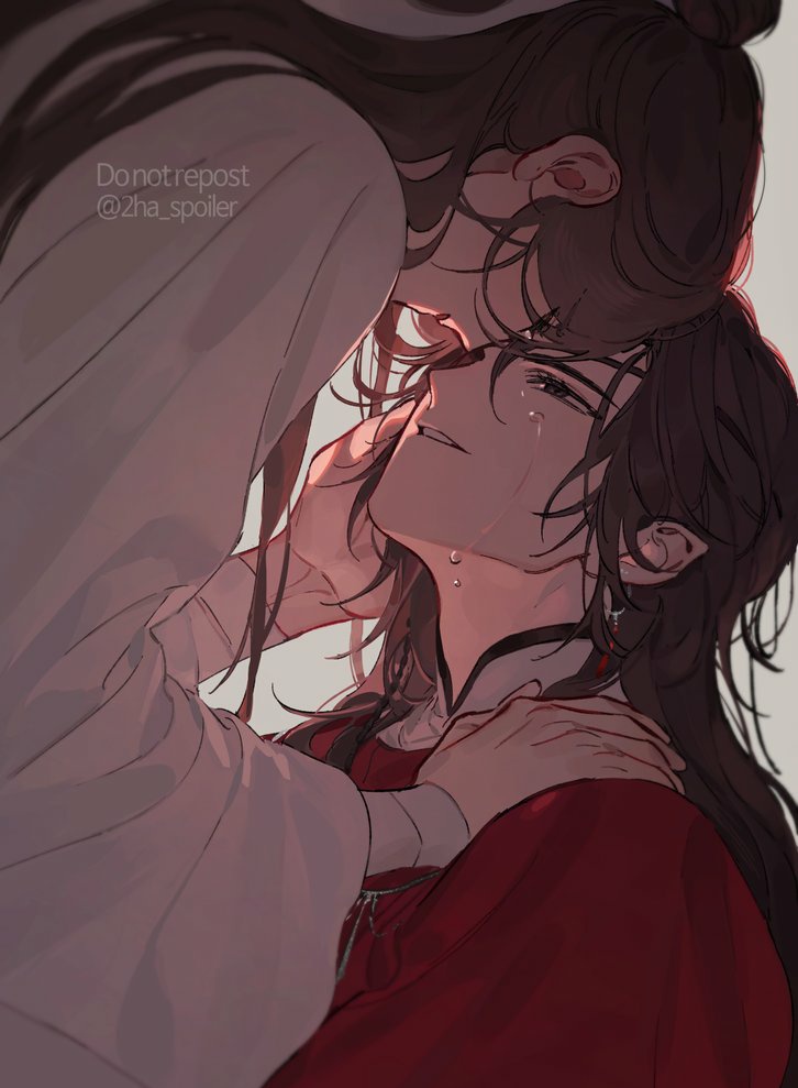 xie lian and hua cheng (tianguan cifu) drawn by galbae