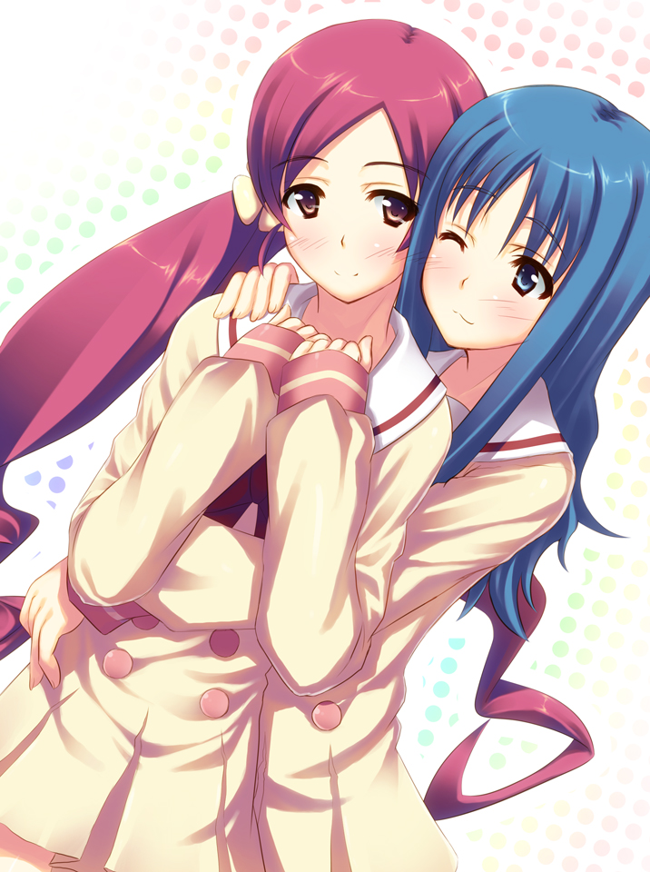 kurumi erika and hanasaki tsubomi (precure and 1 more) drawn by siva_(executor)