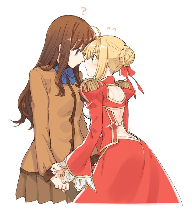 nero claudius and kishinami hakuno (fate and 1 more) drawn by nakatani_nio