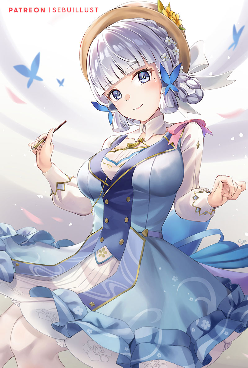 kamisato ayaka (genshin impact) drawn by sebu_illust