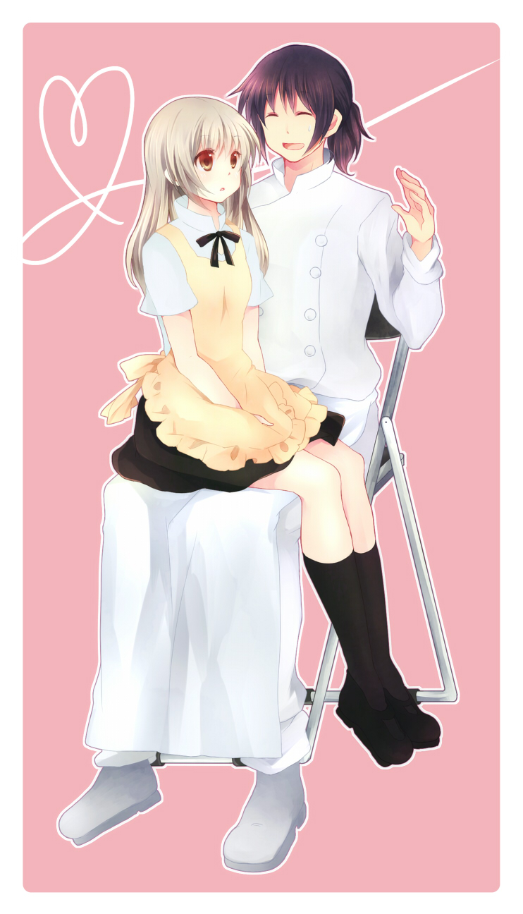 muranushi sayuri and adachi masahiro (working!!) drawn by hanahubuki1991