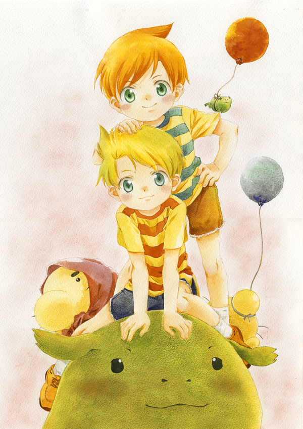 lucas, doseisan, claus, and drago (mother and 1 more) drawn by ichiyo_(ichiyon)
