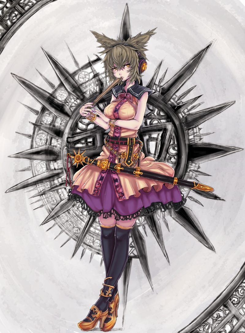 toyosatomimi no miko (touhou) drawn by panzer_(p.z)