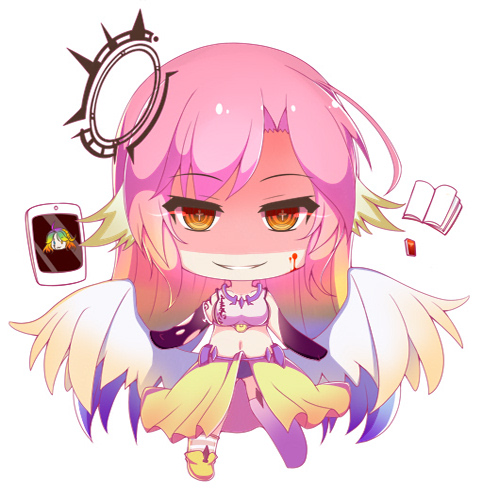 jibril and azriel (no game no life) drawn by kana_(ky4696)
