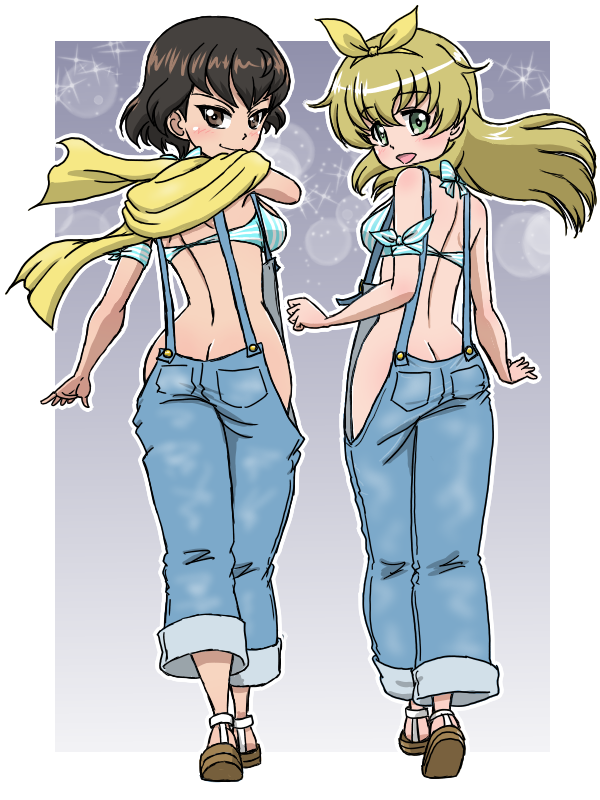 carpaccio and caesar (girls und panzer) drawn by takahashi_kurage
