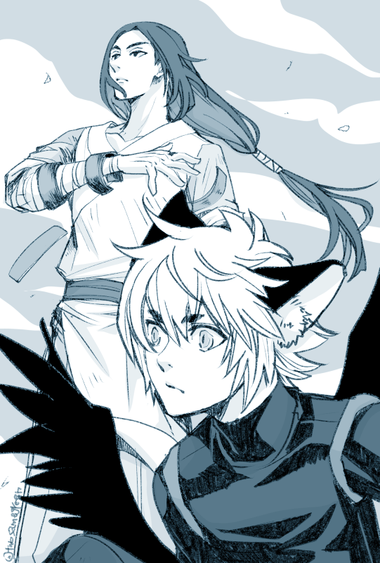 luo xiaohei and wuxian (luo xiaohei zhanji) drawn by higashiyama_kazuko