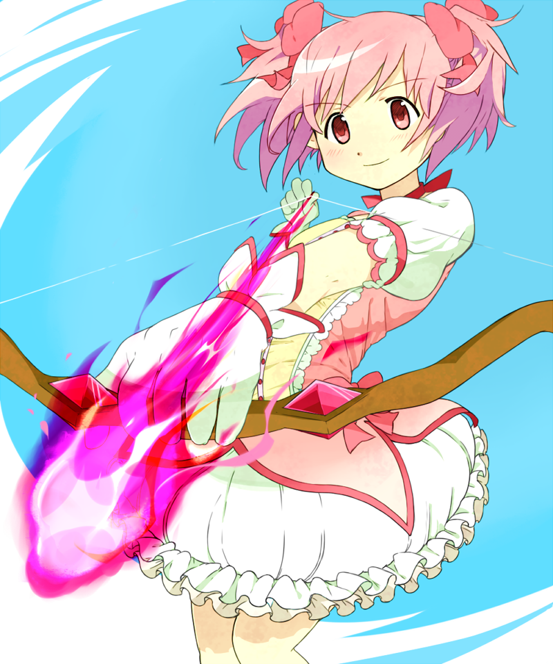 kaname madoka (mahou shoujo madoka magica) drawn by bom_(moobu)