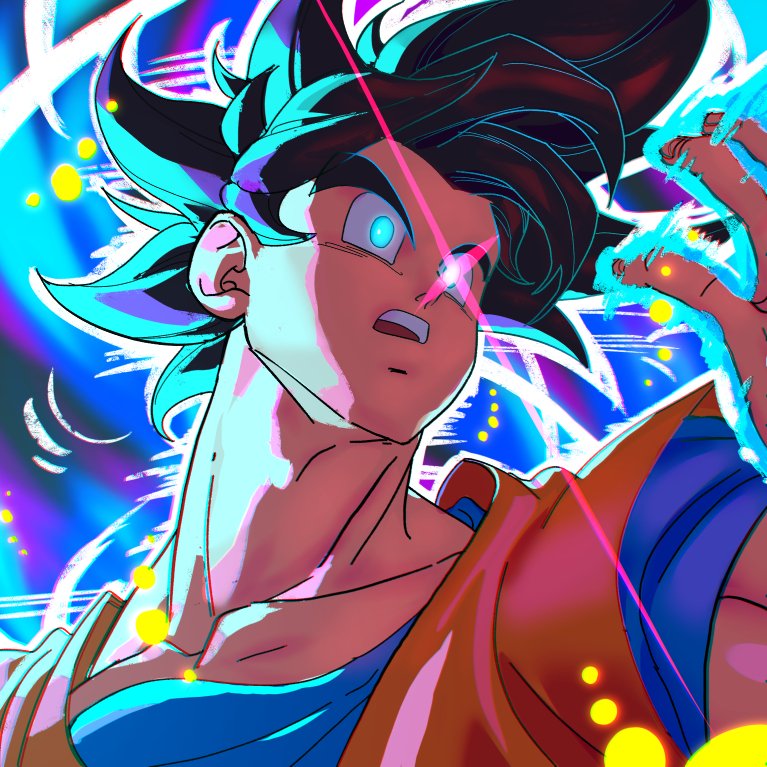 son goku (dragon ball and 1 more) drawn by nachairo