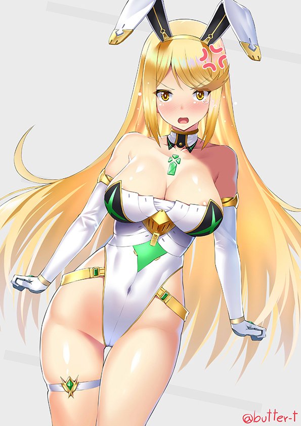 mythra (xenoblade chronicles and 1 more) drawn by butter-t