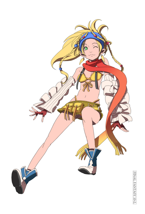 rikku and thief (final fantasy and 2 more) drawn by yupii